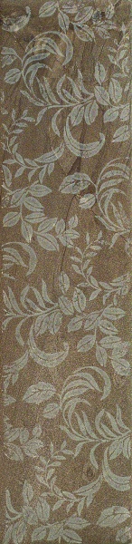 Fioranese Claystone Listello Foglie Dark Naturale 15,25x61,4