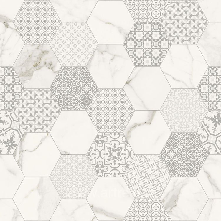 Fondovalle Infinity Marbletech Calacatta Hexagon 120x120 mat