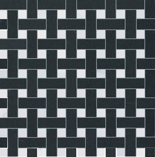 FAP Splendida Intreccio Bianco Nero Mosaico 30,5x30,5 