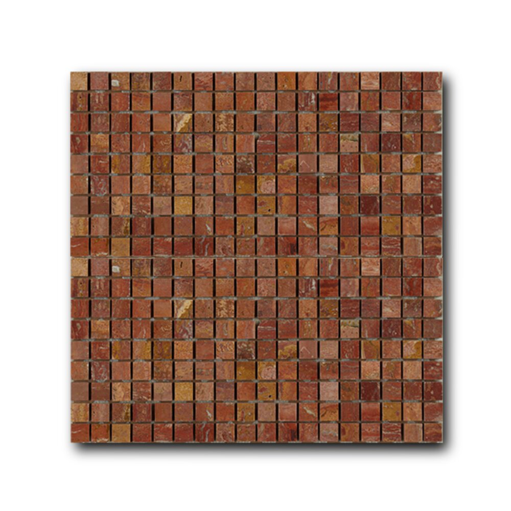 Art&Natura Marble mosaic Red Travertine 30.5x30.5