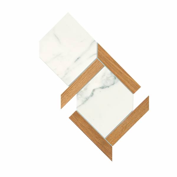 Fondovalle Infinity Mosaico Esagona Traditional White 22.3x45