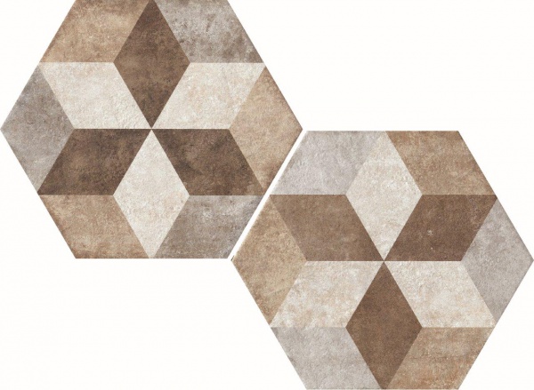Fioranese Heritage Deco Exagona Texture_4 34,5x40