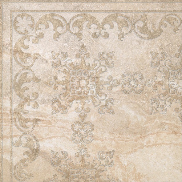 Cerdomus Impero Angolo Damasco Beige Lapp. Rett. 59,5x59,5
