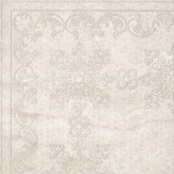 Cerdomus Impero Angolo Damasco Bianco Lapp. Rett. 59,5x59,5