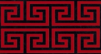 FAP Infinita Greca Nero/Rosso Inserto 30,5x56 RT