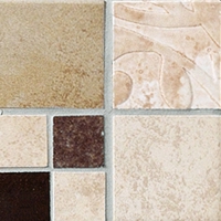 Bayker Ardesia Inserto Ardesia Bianco/ Beige 10x10