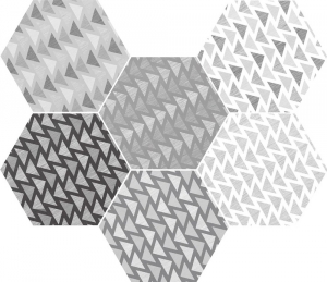 Equipe Hexatile Lovely B&W 17,5x20