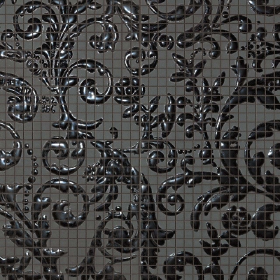 Fap Mosaici Dark Side Damasco Black Gloss Mosaico Mix 4 60x60 