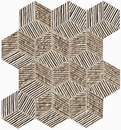 Fap Lumina Glam Taupe Cube Mosaico 22,5x26