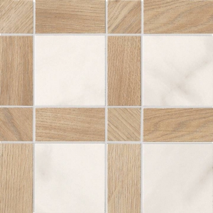 Fondovalle Infinity Mosaico Intreccio Natural Calacatta Glossy 30x30