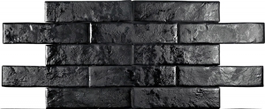 Pamesa Brickwall Negro 7x28