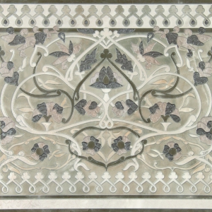 Plaza Silk Blanco Lateral 45x45