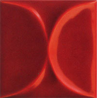 BayKer Lacca Inserto Forme B Rosso 10x10