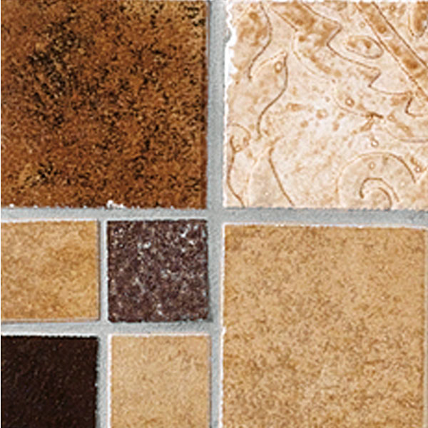 Bayker Ardesia Inserto Ardesia Rosso/ Ocra 10x10
