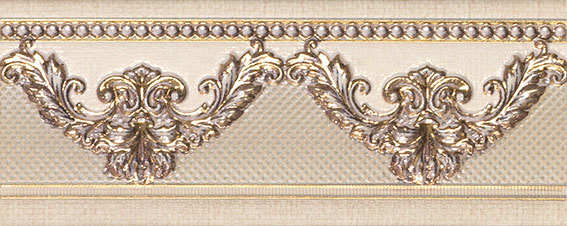 Ape Le Marais Cenefa Ivory Gold 10x25