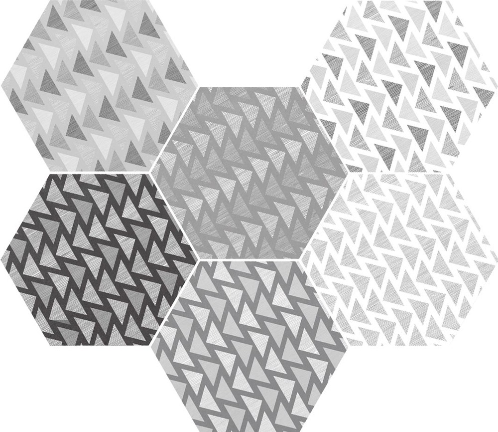 Equipe Hexatile Lovely B&W 17,5x20