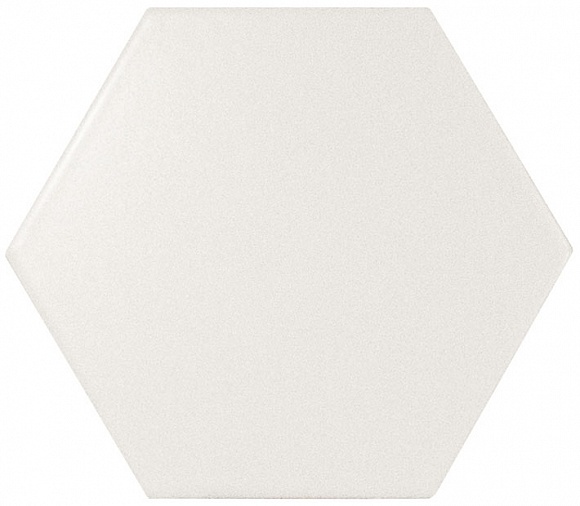 Equipe Scale Hexagon White Matt 10,7x12,4