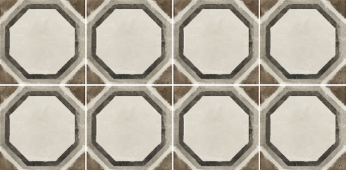 Ermes Aurelia Vintage Decoro Ottogono 20x20