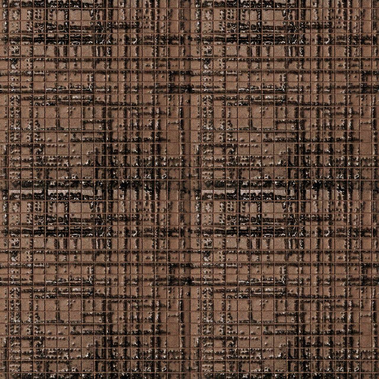 Fap Mosaici Dark Side Gloss Bronze Mosaico 30x30