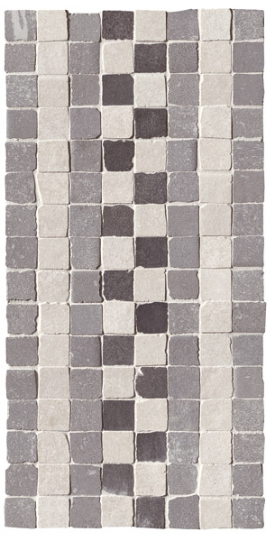 Fap Firenze Heritage Deco Grigio Fascia Mosaico 15x30