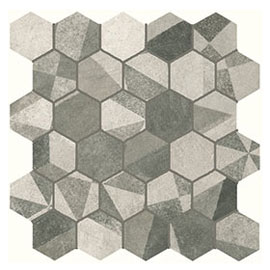 Fap Terra Deco Esagono Grey Mosaico 30x30