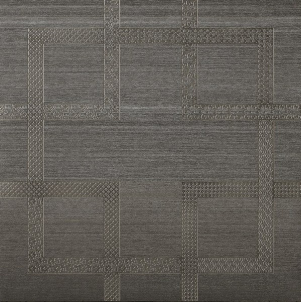 Fondovalle Rug Jet Black Decor Rosone 80x80 Ret