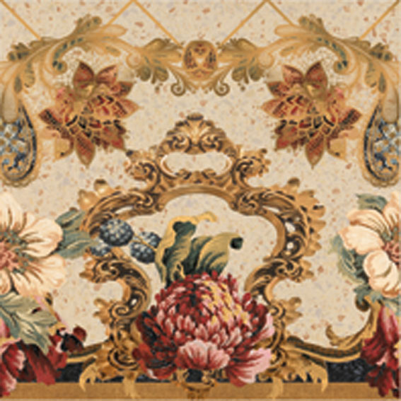 Carmen Ceramic Art Grand Palace Cenefa Ferrara Beige 60x60