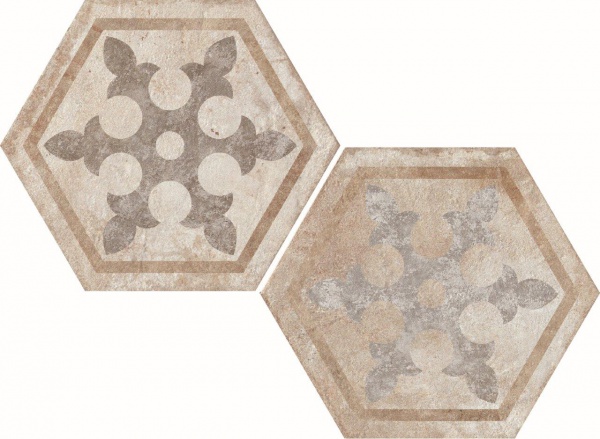 Fioranese Heritage Deco Exagona Texture_1 34,5x40