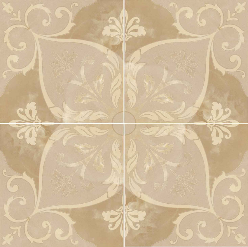 Polis Alabastri Ninfea Rosone Beige LAPP./RETT. 88*88