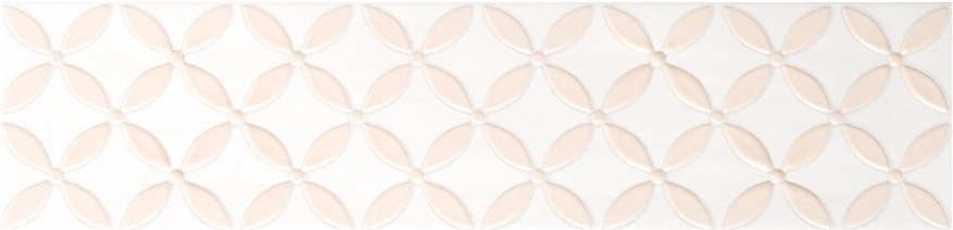 Quintessenza Genesi26 Deco1 Bianco Matt 6,5x26,6